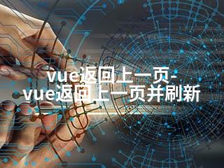 vue返回上一页-vue返回上一页并刷新-2345资源网 - 精品建站资源与技术分享平台