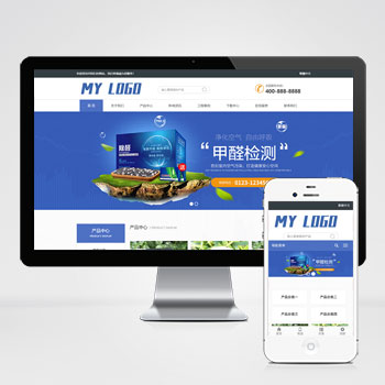 HTML5响应式甲醛检测网站模板 企业官网源码