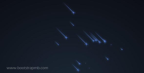 纯css实现的流星特效