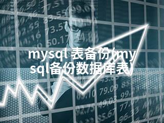 mysql 表备份(mysql备份数据库表)-2345资源网 - 精品建站资源与技术分享平台