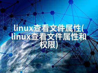 linux查看文件属性(linux查看文件属性和权限)-2345资源网 - 精品建站资源与技术分享平台