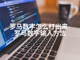 罗马数字怎么打出来-罗马数字输入方法-2345资源网 - 精品建站资源与技术分享平台