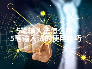 5笔输入法怎么用-5笔输入法的使用技巧-2345资源网 - 精品建站资源与技术分享平台