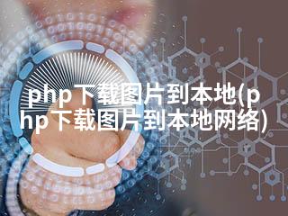 php下载图片到本地(php下载图片到本地网络)-2345资源网 - 精品建站资源与技术分享平台