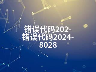 错误代码202-错误代码2024-8028-2345资源网 - 精品建站资源与技术分享平台