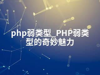php弱类型_PHP弱类型的奇妙魅力-2345资源网 - 精品建站资源与技术分享平台