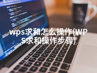wps求和怎么操作(WPS求和操作步骤)-2345资源网 - 精品建站资源与技术分享平台
