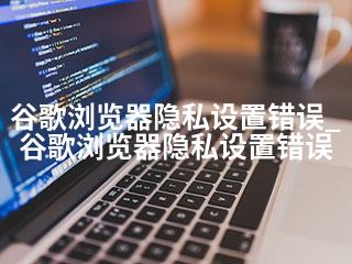 谷歌浏览器隐私设置错误_谷歌浏览器隐私设置错误-2345资源网 - 精品建站资源与技术分享平台