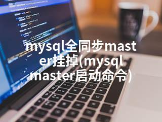 mysql全同步master挂掉(mysql master启动命令)-2345资源网 - 精品建站资源与技术分享平台