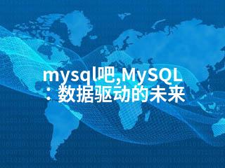 mysql吧,MySQL：数据驱动的未来-2345资源网 - 精品建站资源与技术分享平台
