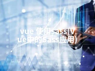 vue 使用sass(Vue中的Sass应用)-2345资源网 - 精品建站资源与技术分享平台
