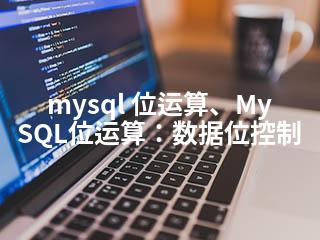 mysql 位运算、MySQL位运算：数据位控制-2345资源网 - 精品建站资源与技术分享平台