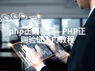php正则验证—PHP正则验证入门教程-2345资源网 - 精品建站资源与技术分享平台