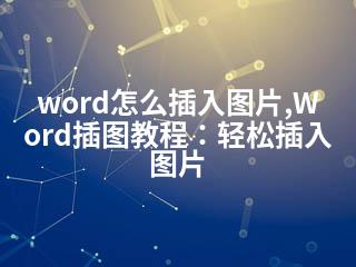 word怎么插入图片,Word插图教程：轻松插入图片-2345资源网 - 精品建站资源与技术分享平台