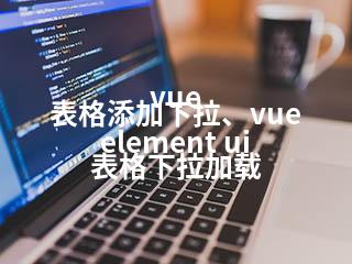 vue 表格添加下拉、vue element ui 表格下拉加载-2345资源网 - 精品建站资源与技术分享平台