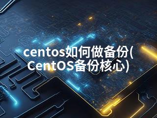 centos如何做备份(CentOS备份核心)-2345资源网 - 精品建站资源与技术分享平台