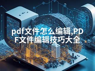 pdf文件怎么编辑,PDF文件编辑技巧大全-2345资源网 - 精品建站资源与技术分享平台
