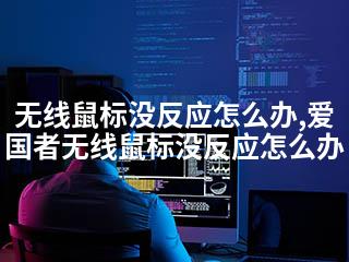 无线鼠标没反应怎么办,爱国者无线鼠标没反应怎么办-2345资源网 - 精品建站资源与技术分享平台