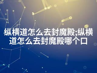纵横道怎么去封魔殿;纵横道怎么去封魔殿哪个口-2345资源网 - 精品建站资源与技术分享平台