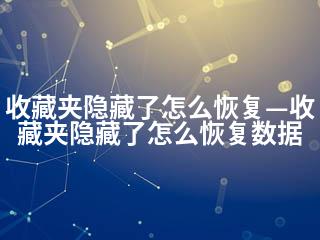 收藏夹隐藏了怎么恢复—收藏夹隐藏了怎么恢复数据-2345资源网 - 精品建站资源与技术分享平台