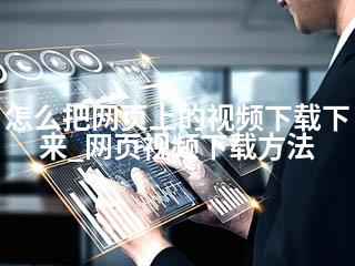 怎么把网页上的视频下载下来_网页视频下载方法-2345资源网 - 精品建站资源与技术分享平台
