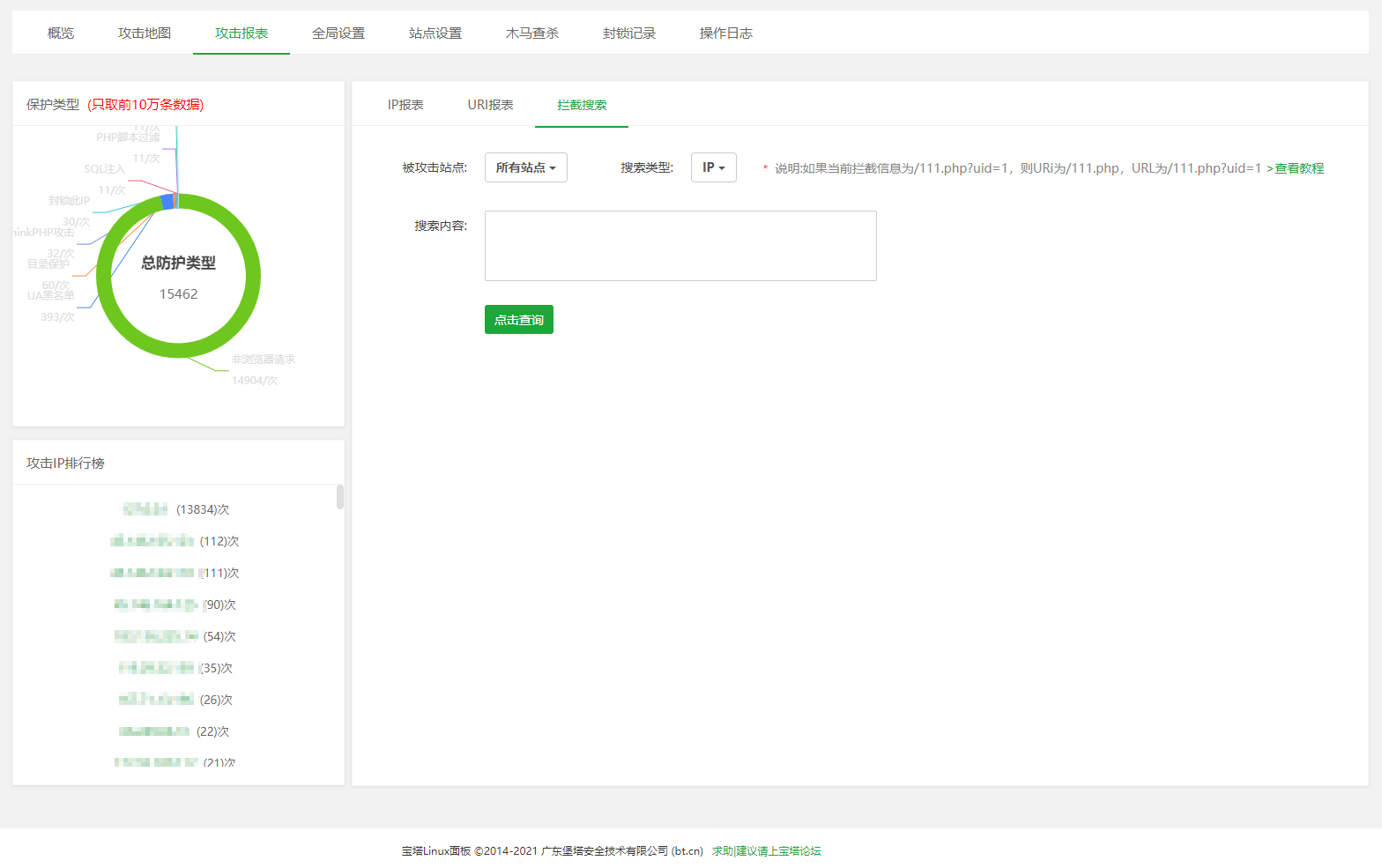 宝塔面板Nginx网站防火墙使用教程