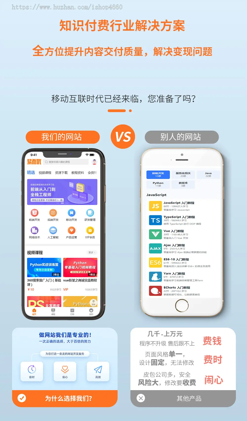 视频教程知识付费软件下载教育软件网站模板易优专业基础版源码