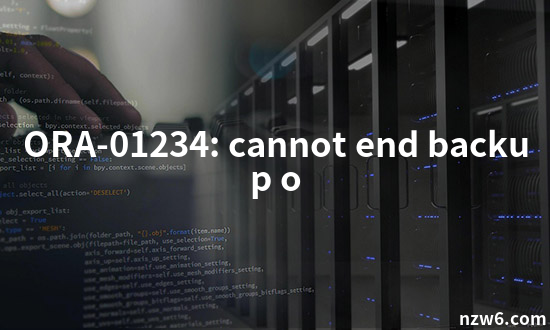ORA-01234: cannot end backup of file string – file is in use or ...